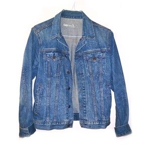 Gap Icon Denim Jacket (Medium Indigo, Size Small)